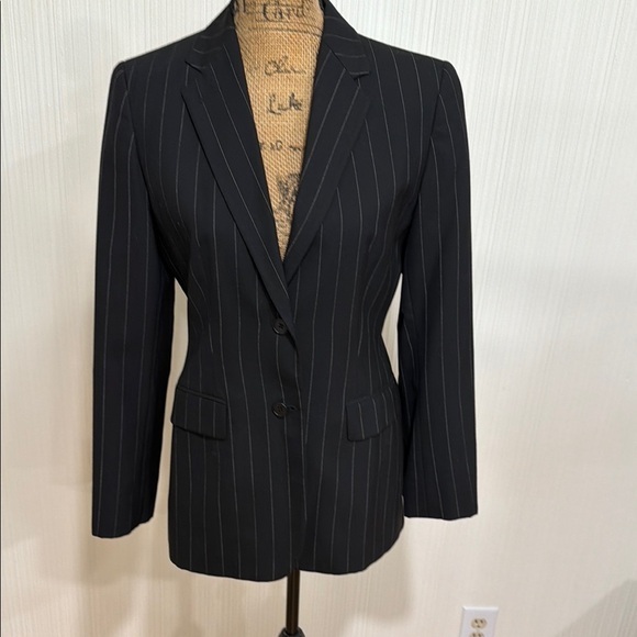 Lauren Ralph Lauren Jackets & Blazers - Lauren Ralph Lauren Charcoal Striped Blazer